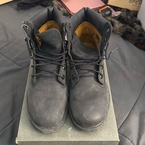 Kid Timberlands 6(inch) premium Black Nubuck